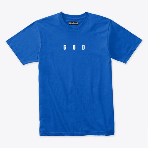 G O D  T-shirt Blue